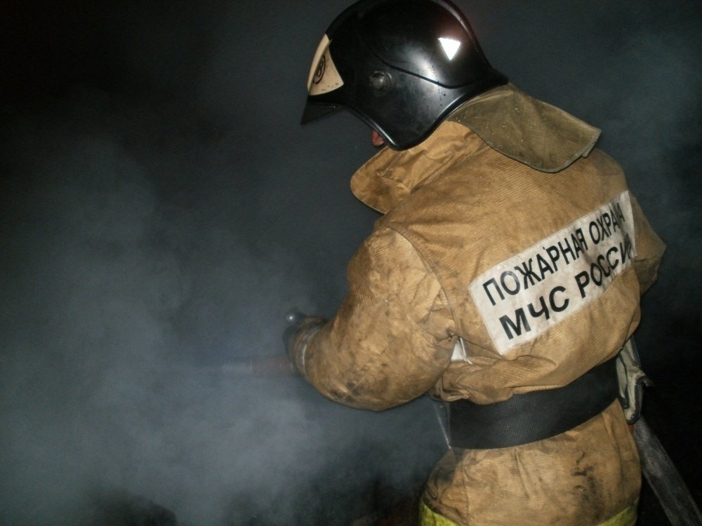 Пожар в Приютненском районе